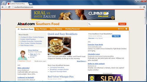 The Southern Food subdomain of About.com