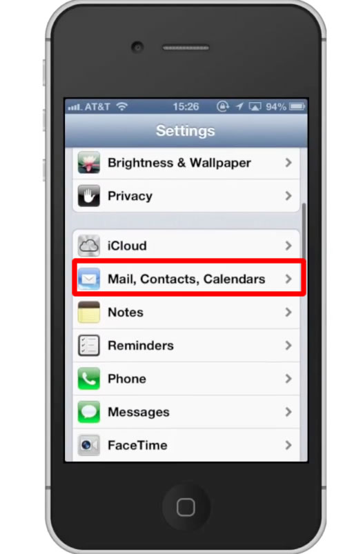 hotmail server settings for iphone 6