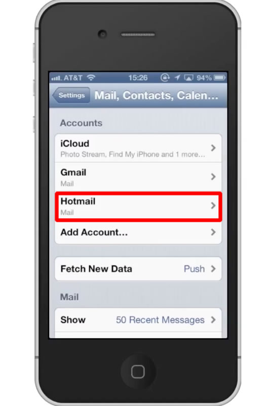 hotmail inbox not loading on iphone mail app