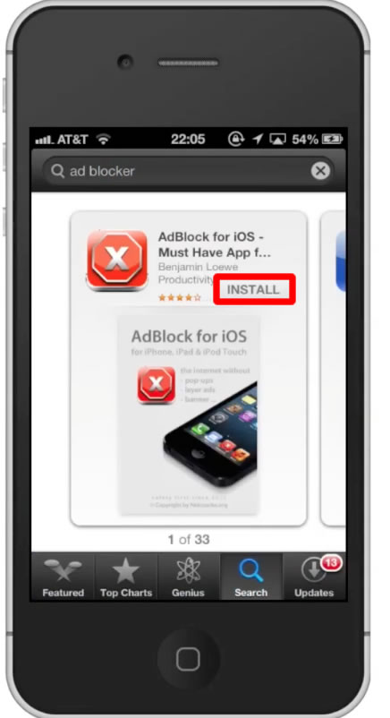 adblock chrome iphone