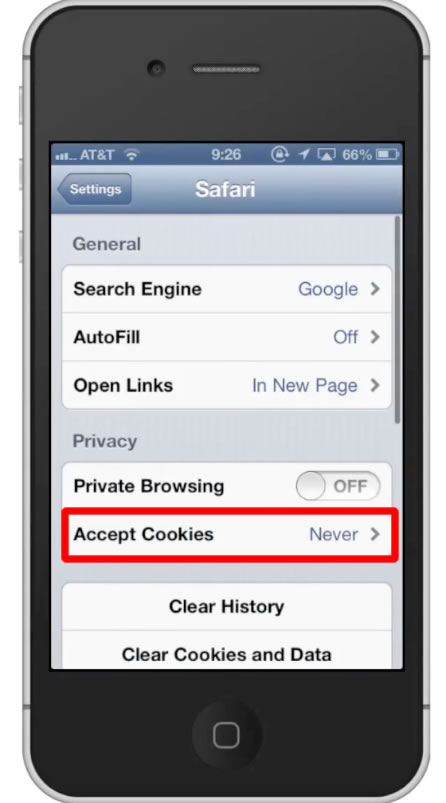 cookies on iphone