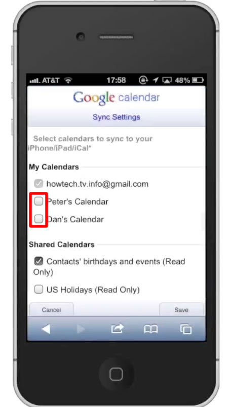 how to sync from essentialpim to google calendar