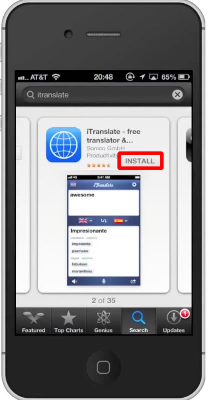 itranslate app apple