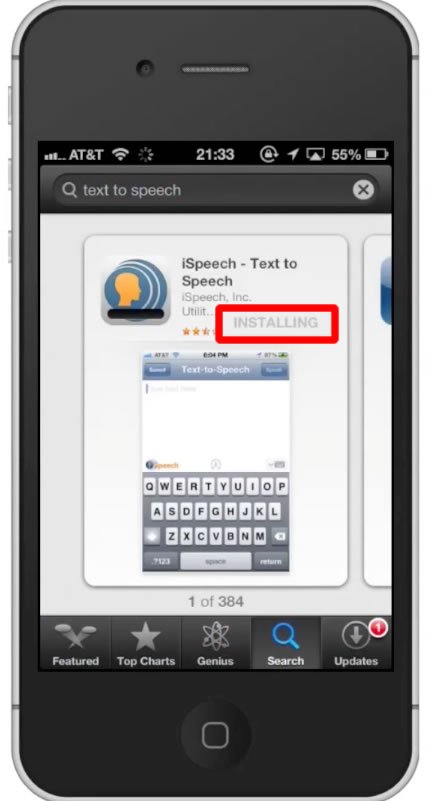 ispeech tts iphone