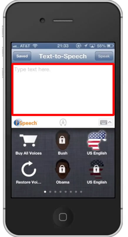 ispeech tts iphone