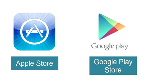 The two main stores for phone apps