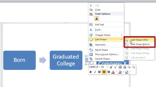 microsoft office timeline mobile