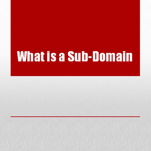 What is a subdomain