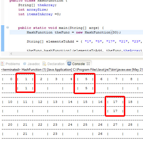 Table Output