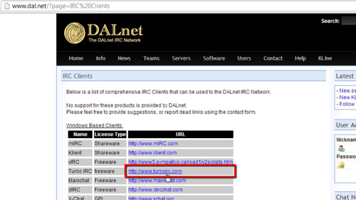 Finding an IRC client