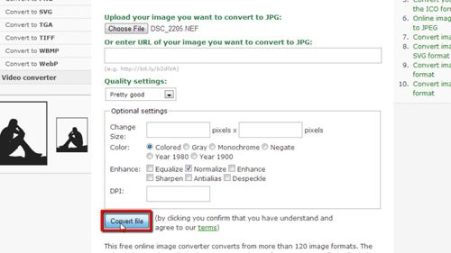 how to batch convert nef files to jpg