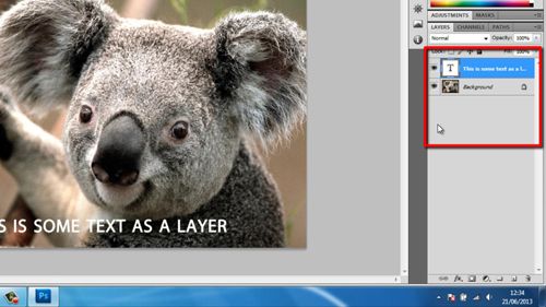 The layers of a Photoshop document