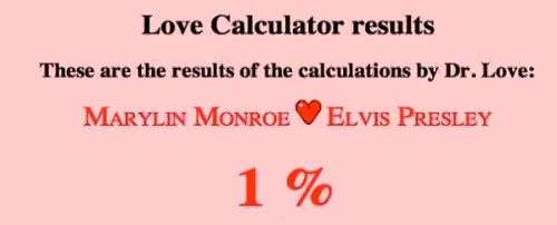 Love calculator helps you to falling love with wrong people