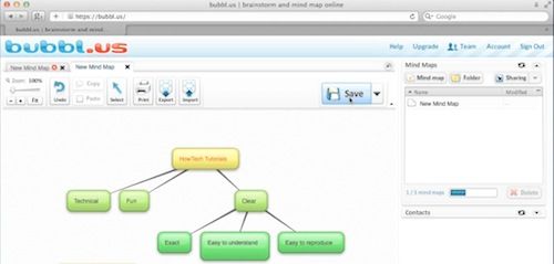 save mind map