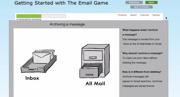 email game rules example