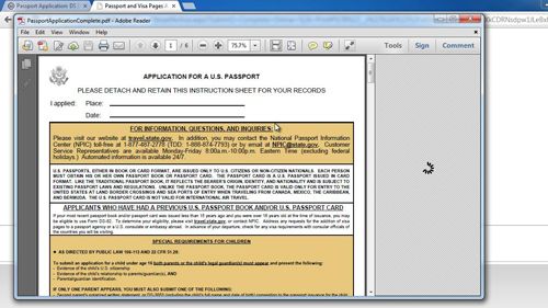 us passport application tracking