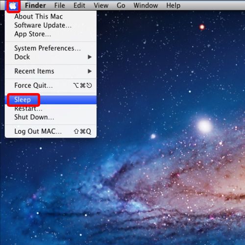 how to turn on macbook to sleep mode