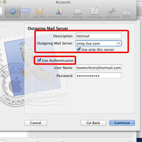 how to set up email on mac with own server