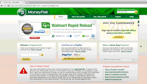 Go to www.moneypak.com