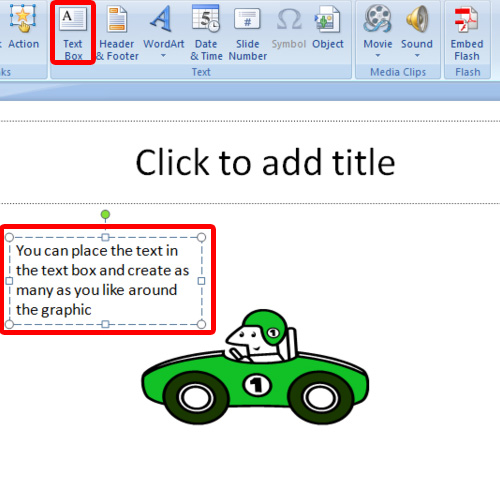 powerpoint wrap text box around image