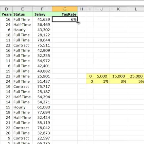 create a lookup table in excel for mac