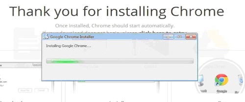 Follow the installer to install 64bit chrome