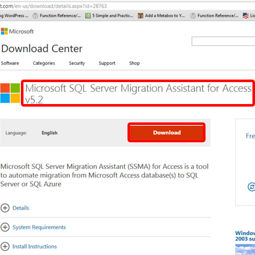 installing migration tool to import data