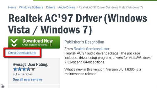 download realtek ac97 audio driver