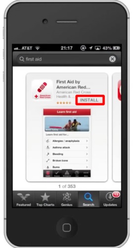 Download First Aid American Red Cross App