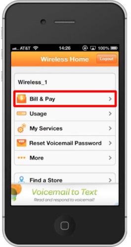 pay my at t wireless bill