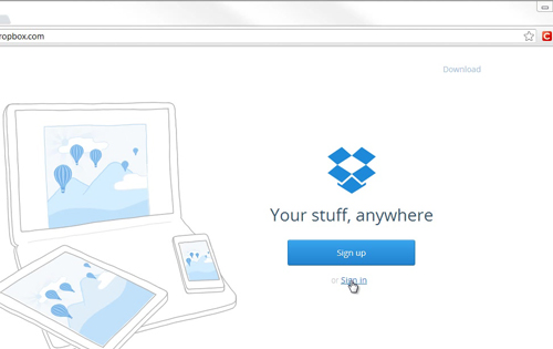 Accessing Dropbox