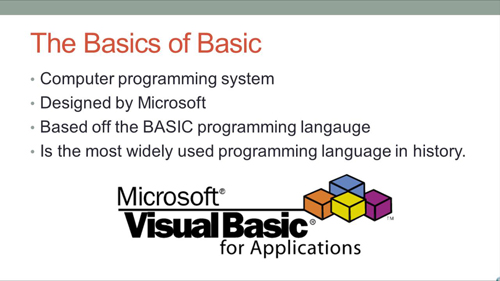 learn visual basic for excel