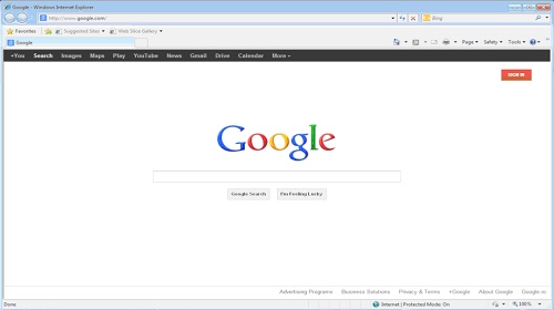 Launch Google.com