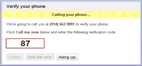 Google will assign your brand new number
