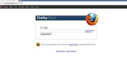 Use Firefox home instead