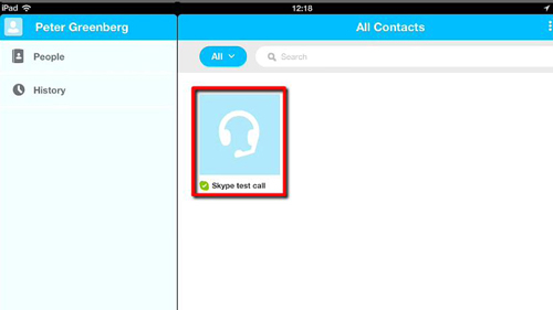 how to access skype echo sound test service contact