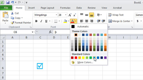 How to Insert Check Mark Symbol in Excel | HowTech