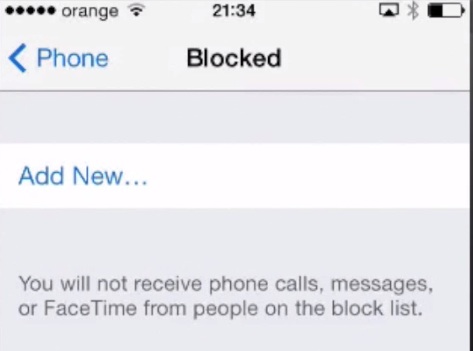 ios iphone sms calls block contact howtech tap list blocked step