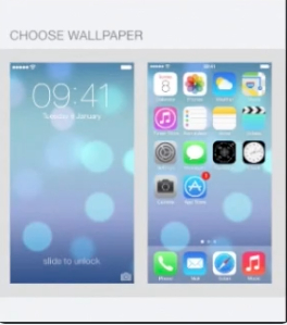 setting the wallpaper for lock screen view in iOS 7