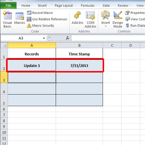 displaying system date