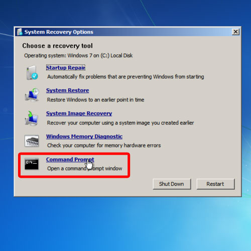 Open command prompt as an administrator