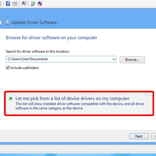 View installed driver software