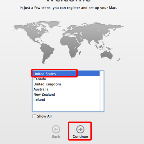 Register and set up your Mac