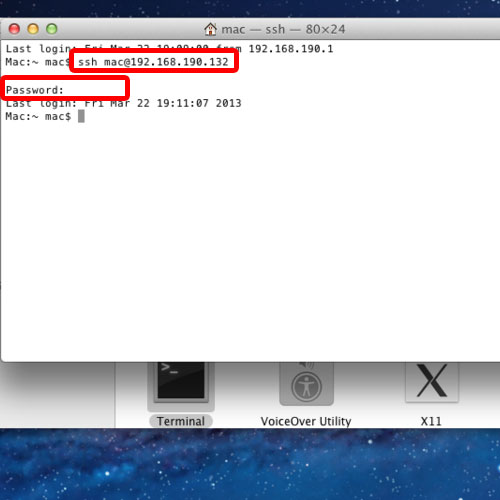 default ssh for mac