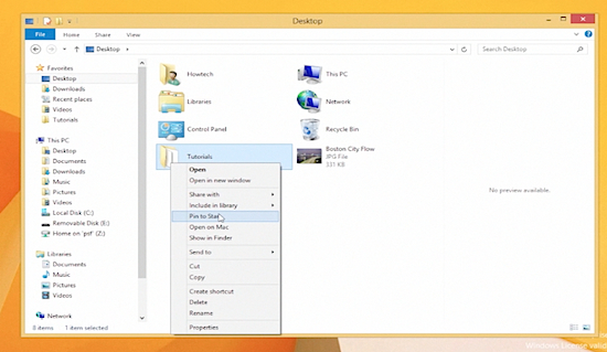 windows 8 favorites folder