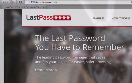 Last Pass, the password manager website