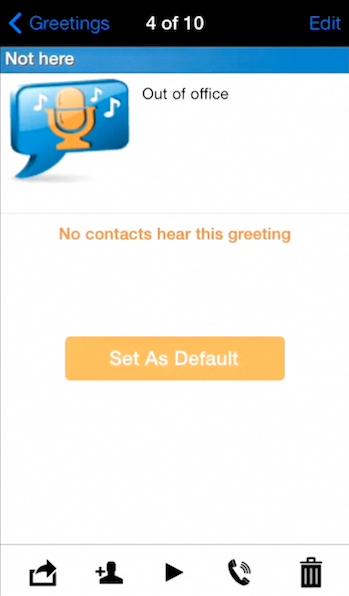 setting a default voicemail greeting on iPhone running on iOS 7