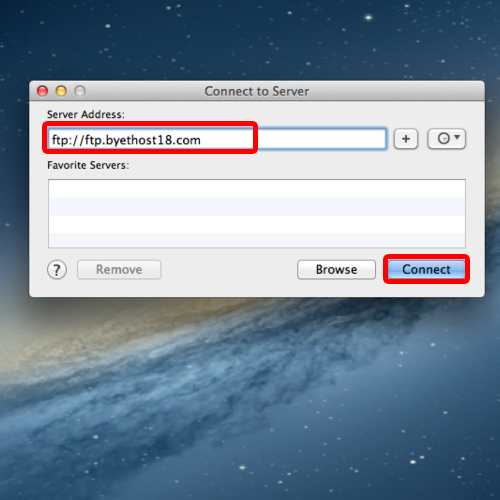 how to access ftp on mac