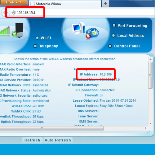 determining the IP address