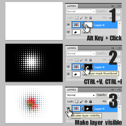 making the halftone effect on the image layer